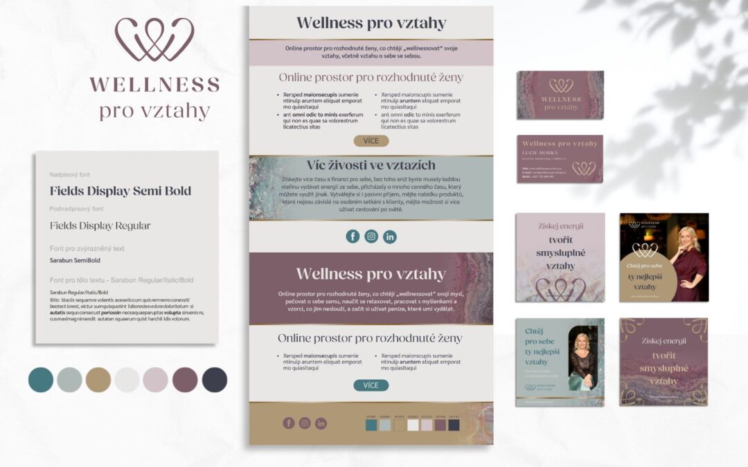 Případovka: vizuální styl pro Wellness pro vztahy